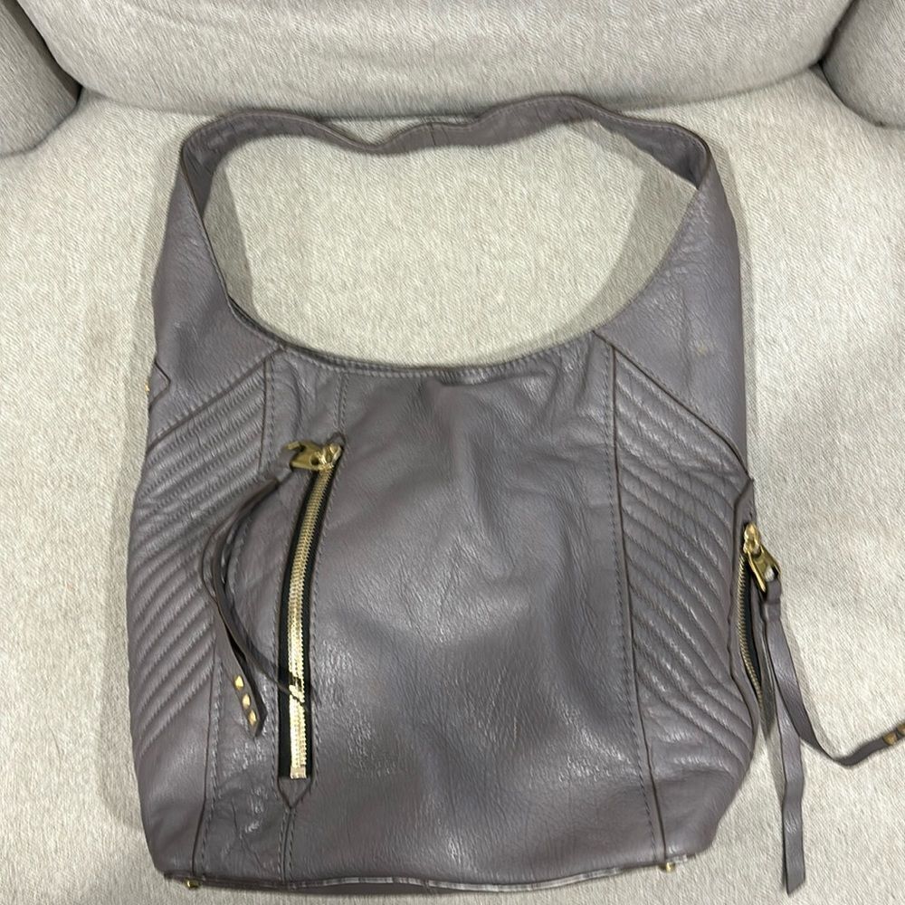 orYANY Gray Hobo Leather Bag